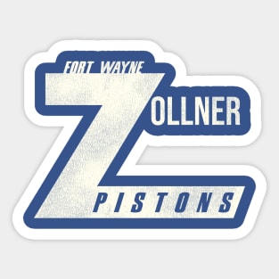 Defunct Fort Wayne Zollner Pistons Basketball Team Sticker